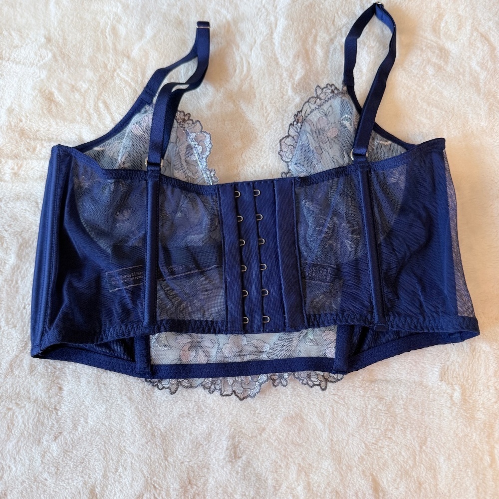 New! Victoria's Secret Very Sexy Hummingbird Embroidery Corset 45809 - Picture 6 of 9
